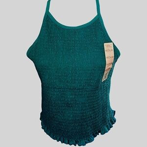 NWT SO Ruched Razerback Tank Crop Top